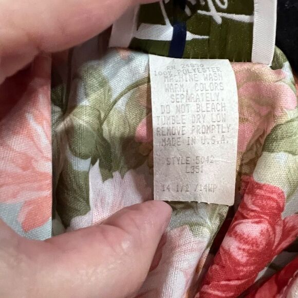 Vintage 60’s Pink Peonies‎ Floral Zip Up Dress - Picture 4 of 7